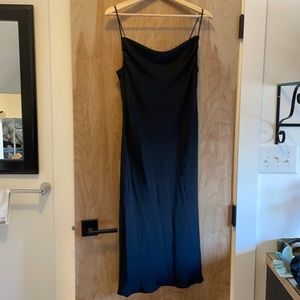 Zara Slip Dress, Black, Cowl Neck Detail